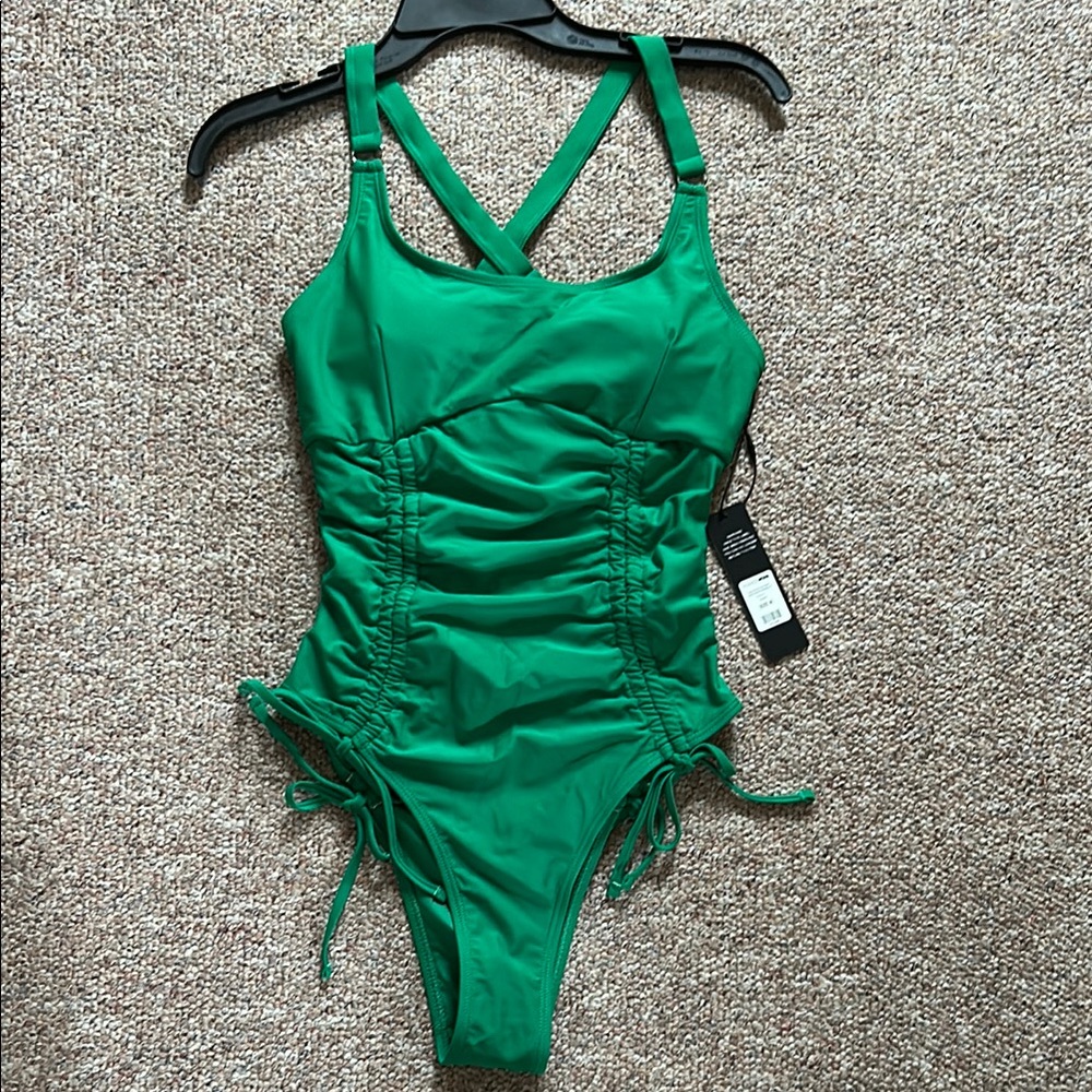 Green One Piece Swimsuit